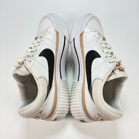 Nike Court Legacy Lift White Black Lace Up Sneakers DM7590-100 Women's Size 6 - Picture 7 of 10